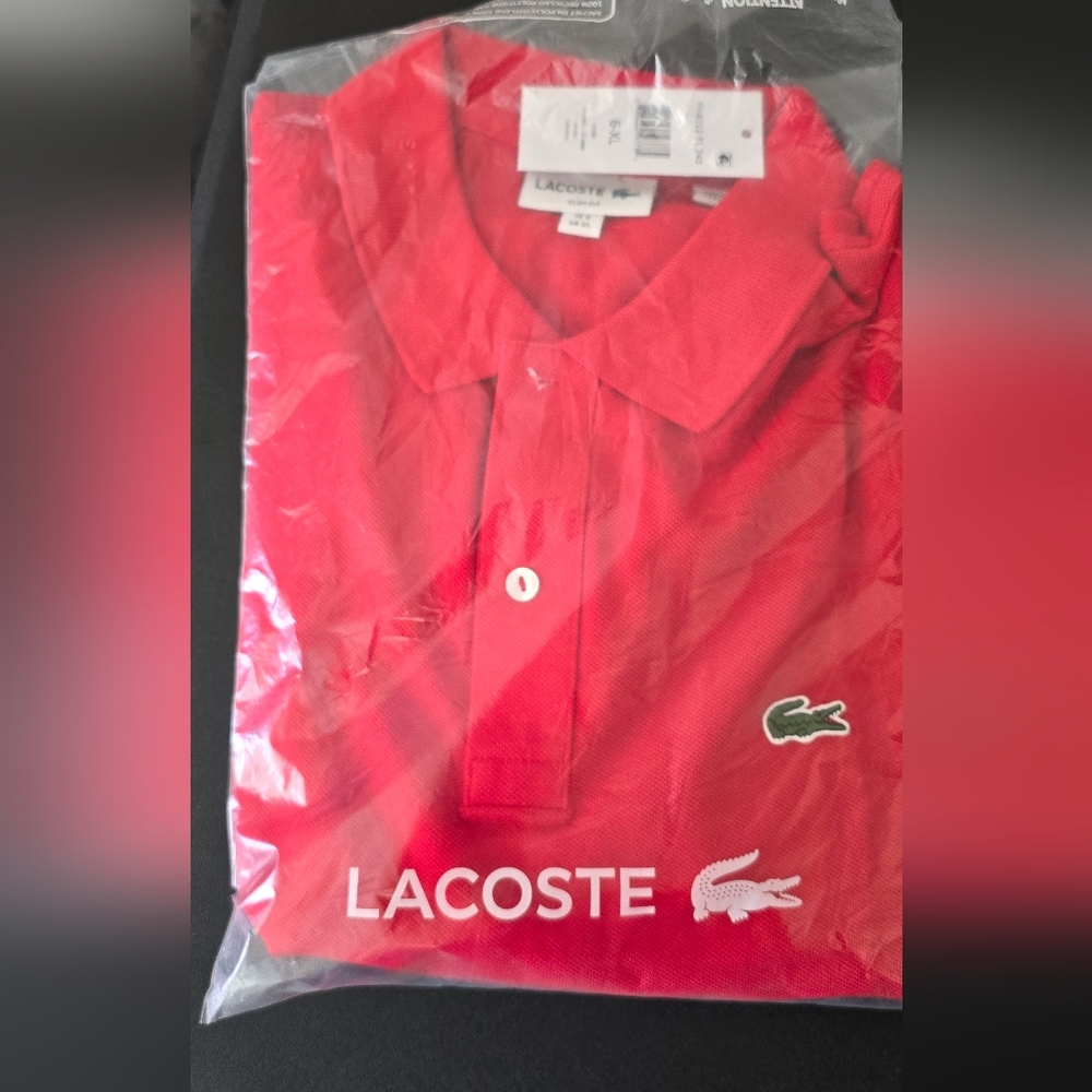 Lacoste Men's Red Polo Shirt .Extra Large